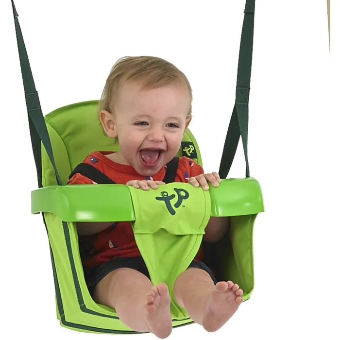 TP TOYS - Fauteuil bébé balançoire pliable, anti-UV, jusqu'à 25 kg (6 mois+) - Vert