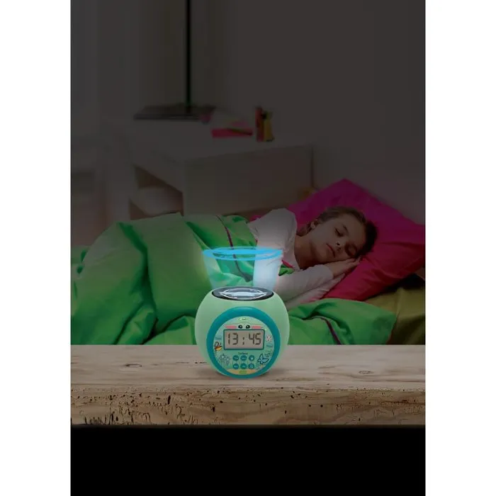 Lexibook Star Wars Réveil-Projecteur Lumineux avec Alarme, Snooz, Veilleuse et Minuterie LCD