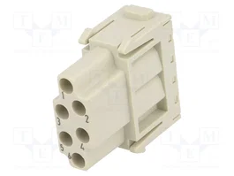 HARTING Han-Modular® Module Connecteur Femelle 16A 500V 6 Broches