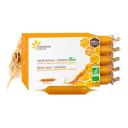 FLEURANCE NATURE Ampoules Gelée Royale et Ginseng Bio (10 ampoules)