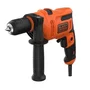 Black+Decker BEH200K-QS Perceuse à percussion 500 W Mandrin 13 mm - Vitesse variable pour bois acier béton