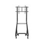Equip Support Sol TV sur Roulettes avec Plateau 37-80 Pouces VESA 600x400 Charge 80kg Noir Aluminium Acier
