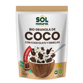 SOLNATURAL Granola Crunchy Coco et Chocolat BIO 140g