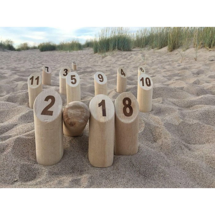 Tactic Jeu de quilles Mölkky Version Luxe en bois massif Tactic Jeu de quilles Mölkky Version Luxe en bois massif