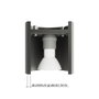 Orbis Applique Murale Cylindrique Moderne SOL-SL.0566 Noir Gris Blanc Béton Bois pour Salon Chambre