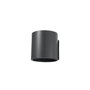 Orbis Applique Murale Cylindrique Moderne SOL-SL.0566 Noir Gris Blanc Béton Bois pour Salon Chambre