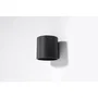 Orbis Applique murale ou plafonnier moderne cylindrique - Modèle SOL-SL.0566 en noir, gris ou blanc