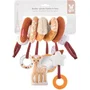 Sophie La Girafe Boulier spirale multi-activités avec Fanfan le Faon - Textile, hochet, miroir, anneau de dentition