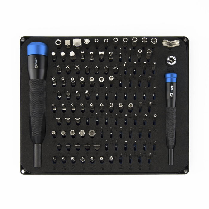 iFixit Manta Precision Bit Set - 112 Embouts de précision avec manches en aluminium iFixit Manta Precision Bit Set - 112 Embouts de précision avec manches en aluminium