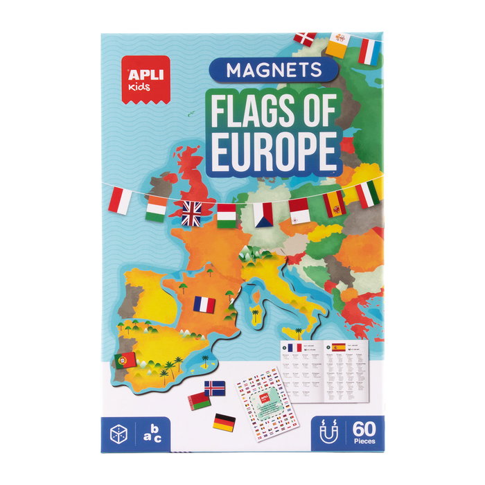 APLI KIDS Magnets Banderas de Europa 20592
