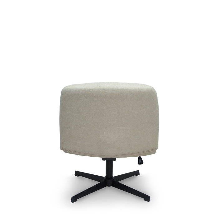 Chaise Opti542 Mécanisme d'inclinaison Tissu Beige Piètement en métal noir Sans accoudoirs Sans appui-tête Sans roulettes