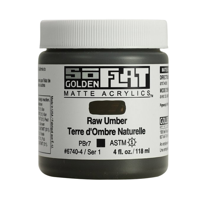 Golden SoFlat Peinture Acrylique Terre de Sombra Naturelle 118 ml Golden SoFlat Peinture Acrylique Terre de Sombra Naturelle 118 ml