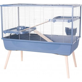 Zolux Cage NeoLife pour lapins et rongeurs, 2 étages, Bleu