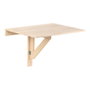 Astigarraga Table murale pliante en bois 79 x 59 x 2 cm, jusqu'à 60 kg