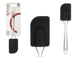 KINVARA Spatule de cuisine en silicone Noir-Transparent
