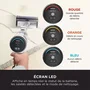 Shark Detect Pro IW3612EUT Blanc/or Aspirateur balai sans fil avec station d'auto-vidage