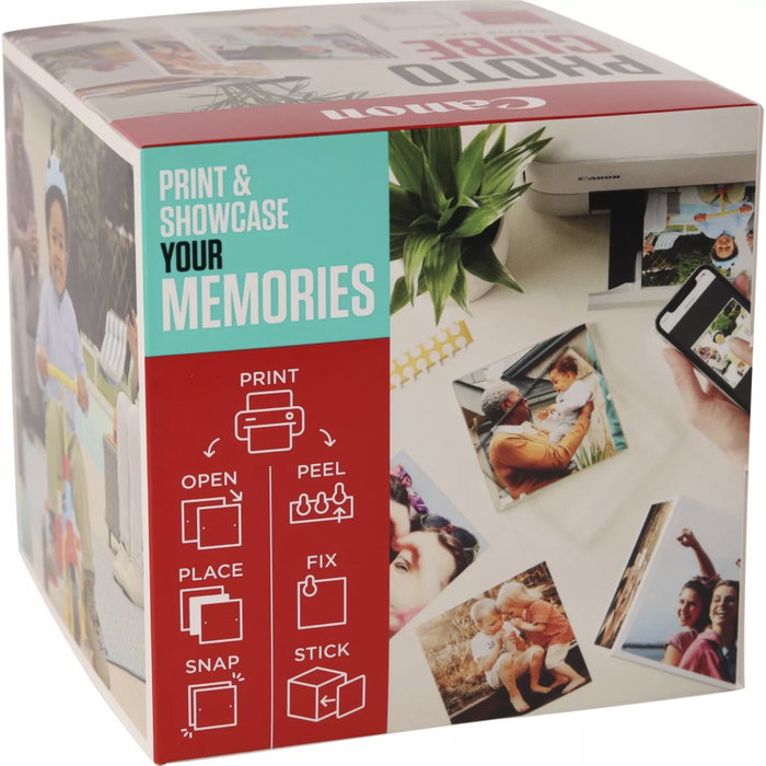 Canon PP-201 Creative Pack Photo Cube et Cadre Blanc et Bleu avec 40 feuilles de papier photo