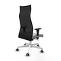 Piqueras y Crespo Chaise de Bureau Albacete Gris clair et Noir