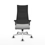 Piqueras y Crespo Chaise de Bureau Albacete Gris clair et Noir