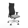 Piqueras y Crespo Chaise de Bureau Albacete Gris clair et Noir