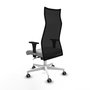 Piqueras y Crespo Chaise de Bureau Albacete Gris clair et Noir