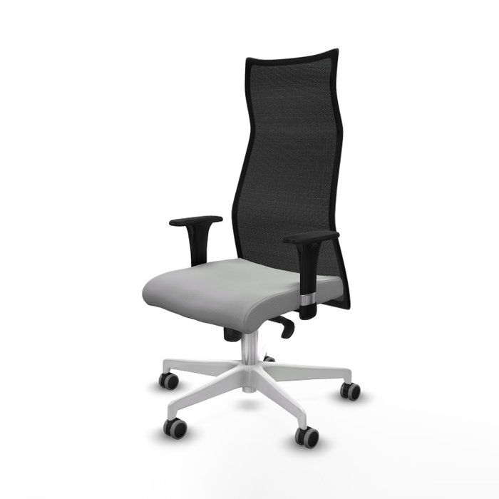 Piqueras y Crespo Chaise de Bureau Albacete Gris clair et Noir