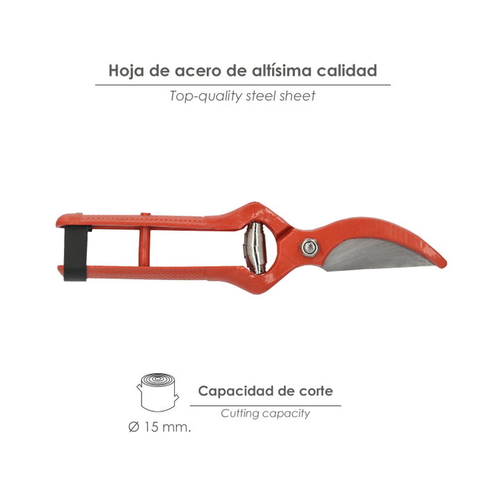 WOLFPACK LINEA PROFESIONAL Ciseaux de taille courbes 23 cm