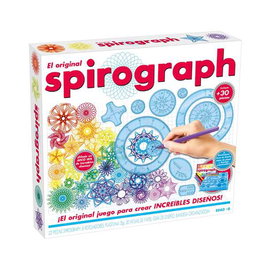 World Brands Spirograph Original Set - Jeu créatif avec plus de 30 pièces et un plateau de rangement - Version espagnole
