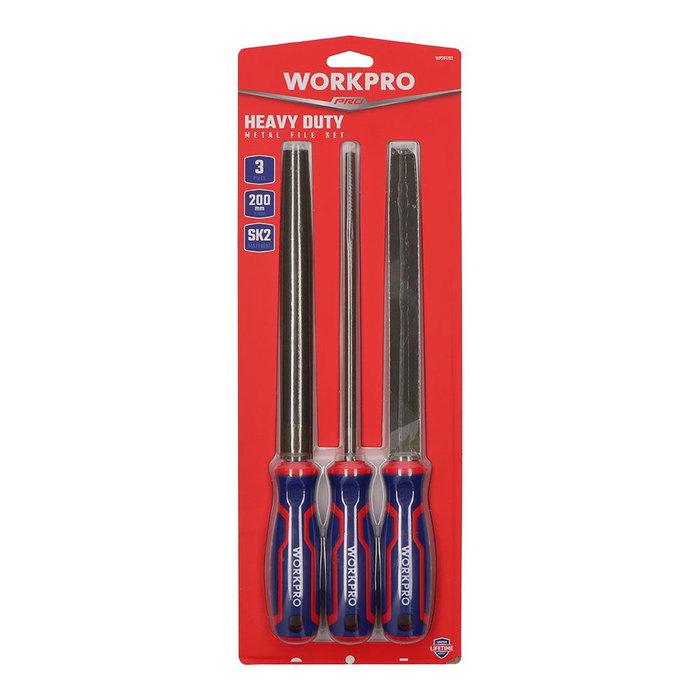 Ensemble de limes Workpro 8" 3 Pièces