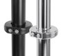 B-Tech BT7841 Collier d'accessoire 2 pièces Ø50mm Noir - pour montages et accessoires sur poteaux System 2