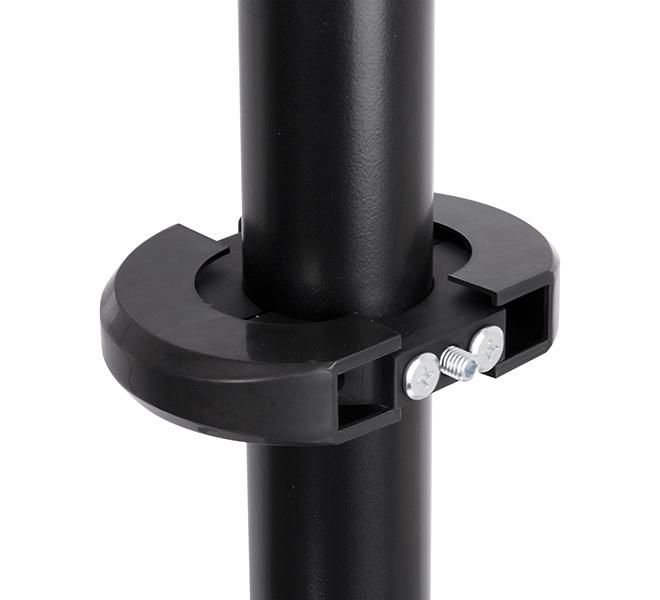 B-Tech BT7841 Collier d'accessoire 2 pièces Ø50mm Noir - pour montages et accessoires sur poteaux System 2