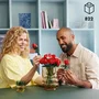 LEGO Icons 10328 Le Bouquet de Roses - 12 Roses Botaniques en Briques de Construction, Cadeau de Saint-Valentin pour Adultes, Décoration