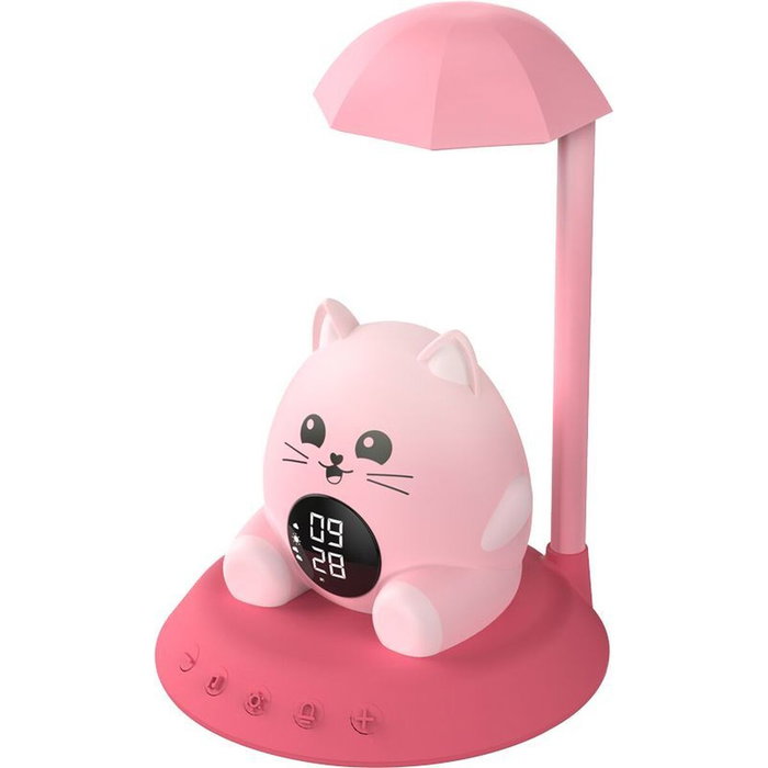 Bigben Interactive Réveil avec veilleuse BIGBEN KIDS - Chat - Rose