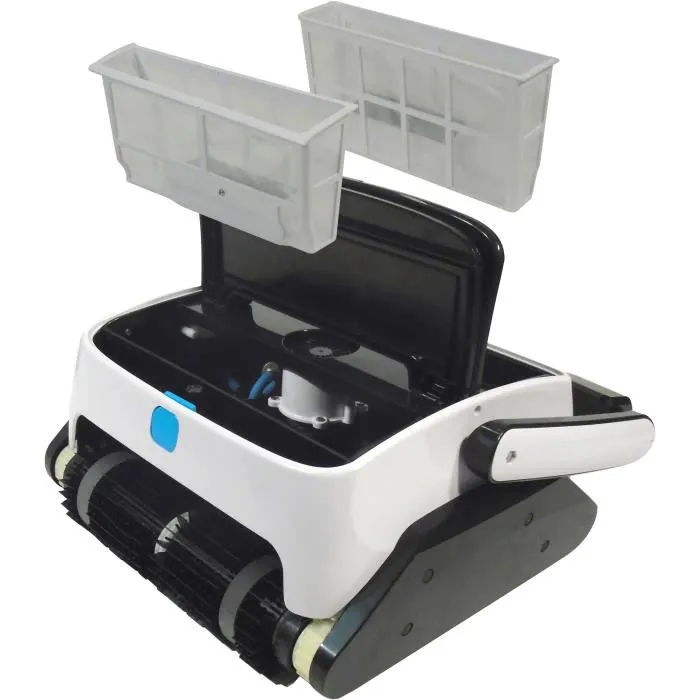 Ubbink Robotclean 3 Plus Robot nettoyeur piscine - Nettoyage fond, parois, ligne d'eau - 150 m², cycle 1-3h, pour tout type de piscine