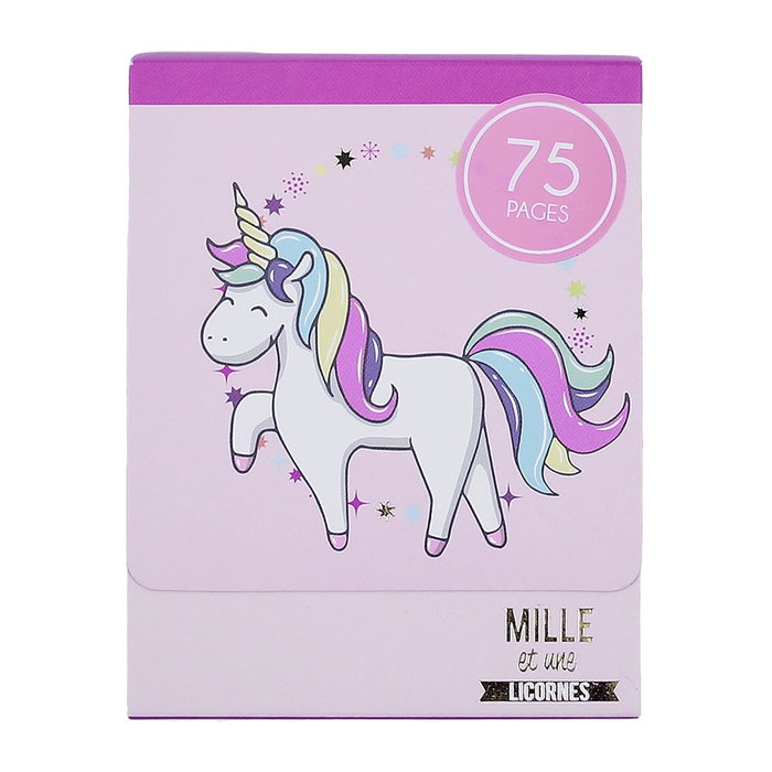The Concept Factory Bloc-notes Unicorni 7,8x9,8 cm avec fermeture aimantée The Concept Factory Bloc-notes Unicorni 7,8x9,8 cm avec fermeture aimantée