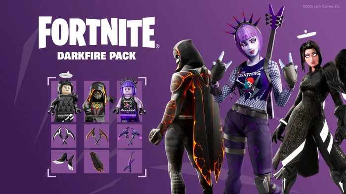 Just For Games Fortnite Pack Feu et Glace Obscurs - Contenu Téléchargeable pour Nintendo Switch - Code in a Box