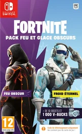 Just For Games Fortnite Pack Feu et Glace Obscurs - Contenu Téléchargeable pour Nintendo Switch - Code in a Box