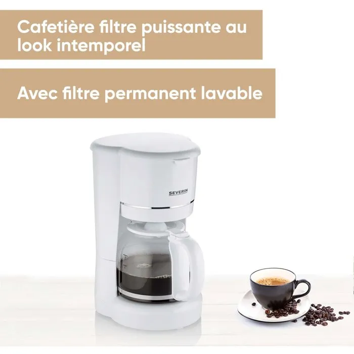 Severin KA4323 Cafetière Filtre Blanc