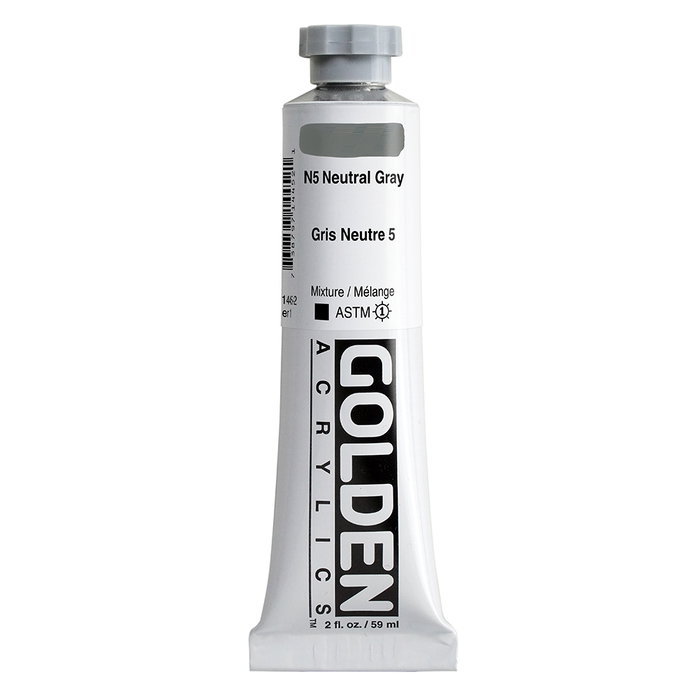 Golden Peinture Acrylique Heavy Body N5 Gris Neutre 59 ml Golden Peinture Acrylique Heavy Body N5 Gris Neutre 59 ml