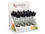 Kinvara Bouteille Presse-Agrumes Noire 10.5 x 28.5 x 7.5 cm 800 ml Verre et Plastique (Set de 12)