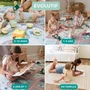 Beaba Tapis de motricité XXL Play Life Arch 200 x 150 cm - Mousse haute densité, double face, imperméable - Pour jeux, détente, yoga