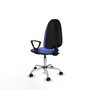 PIQUERAS Y CRESPO Chaise de bureau Algarra, bleu clair, base chromée