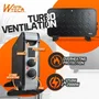 Warm Tech WTTC2000TV-BL25 Convecteur mobile avec soufflerie 2000 W Noir
