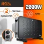 Warm Tech WTTC2000TV-BL25 Convecteur mobile avec soufflerie 2000 W Noir