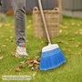 WOLFPACK LINEA PROFESIONAL Balai de jardin bleu avec cordons sans manche