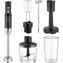 Sencor Mixeur plongeant SHB 6442BK 6 en 1 - 1200 W - Noir