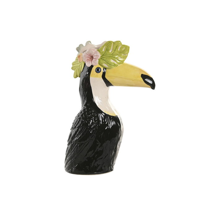 Home ESPRIT Vase Tropical Jaune et Noir en Céramique Home ESPRIT Vase Tropical Jaune et Noir en Céramique