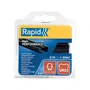 Rapid Agrafes VR22 Noires - Lot de 215 agrafes pour clôture fil 5-11 mm - Compatibles pinces à grillage FP20 et FP222