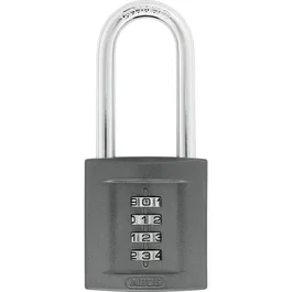 Abus Cadenas à combinaison 158/50HB50 avec haute anse en acier cémenté
