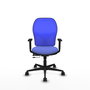 PIQUERAS Y CRESPO Chaise de bureau Jorquera Bleu clair avec accoudoirs 1D